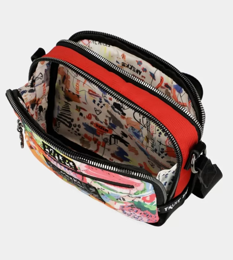 Nature Colors Red Rectangular Shoulder Bag | Anekke Store